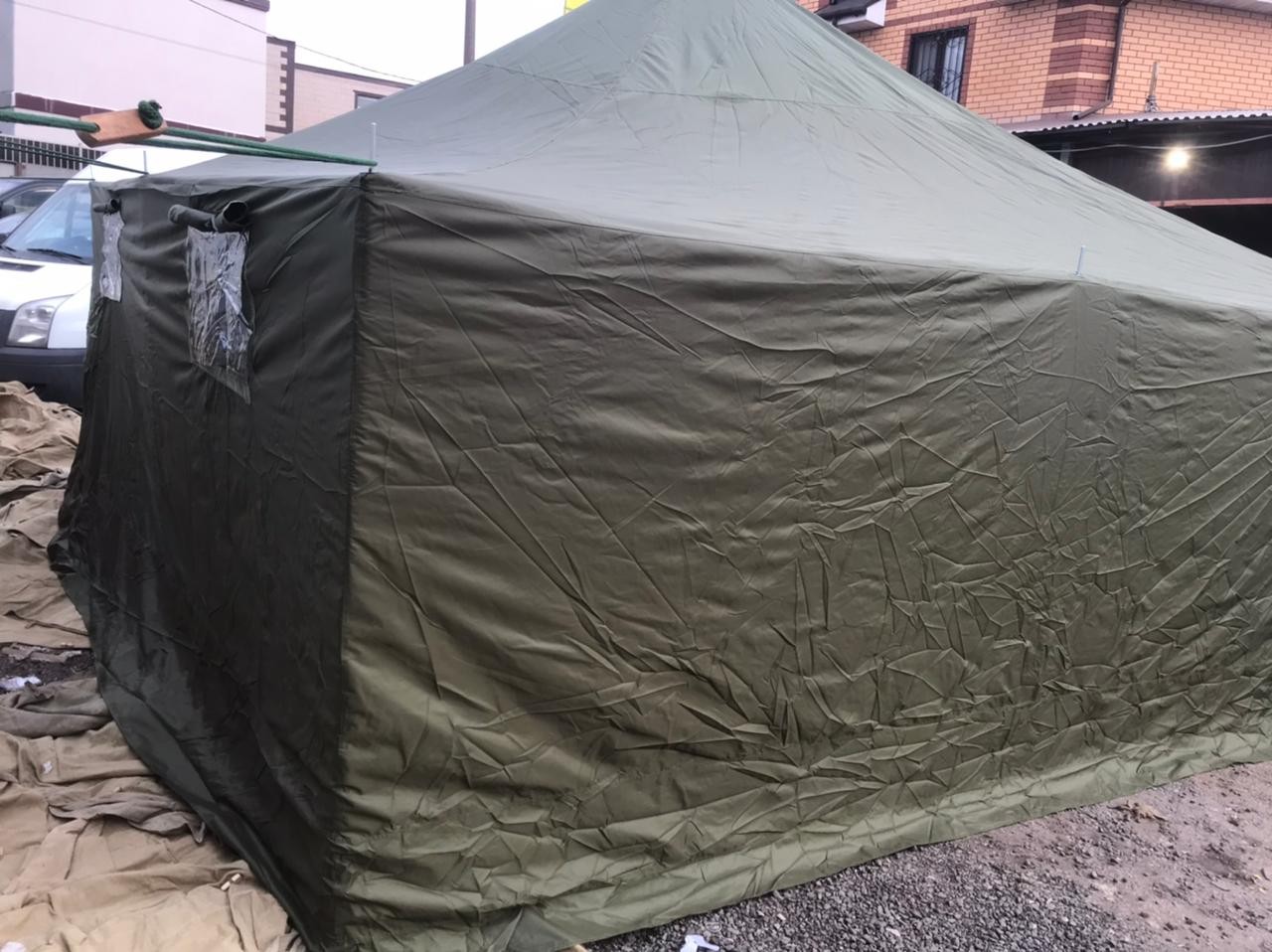 Палатка УСТ-56 зимняя (на металлических стойках)