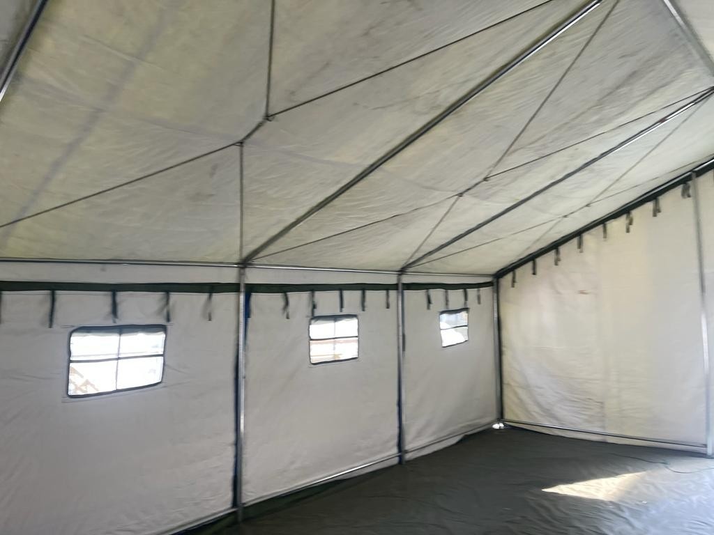 Палатка Каркасная утепленная зеленого цвета 12х6